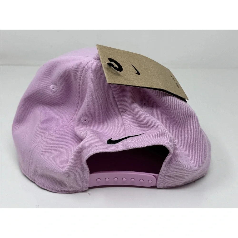 Nike Pro Structured Cap Hat Adult S/M L/XL Pink Snapback Adjustable Dri Fit Golf - Picture 4 of 6
